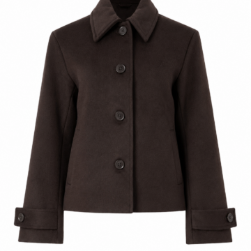 Dark Brown Single-Breasted Coat