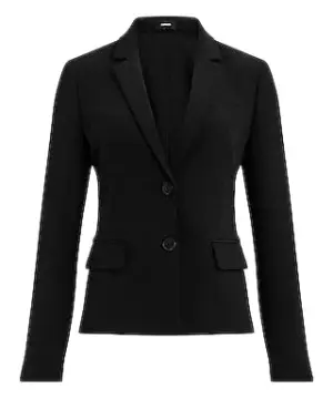 Black Slim-Fit Tailored Blazer