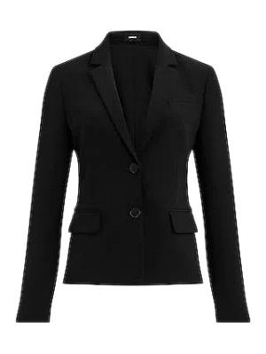 Black Slim-Fit Tailored Blazer