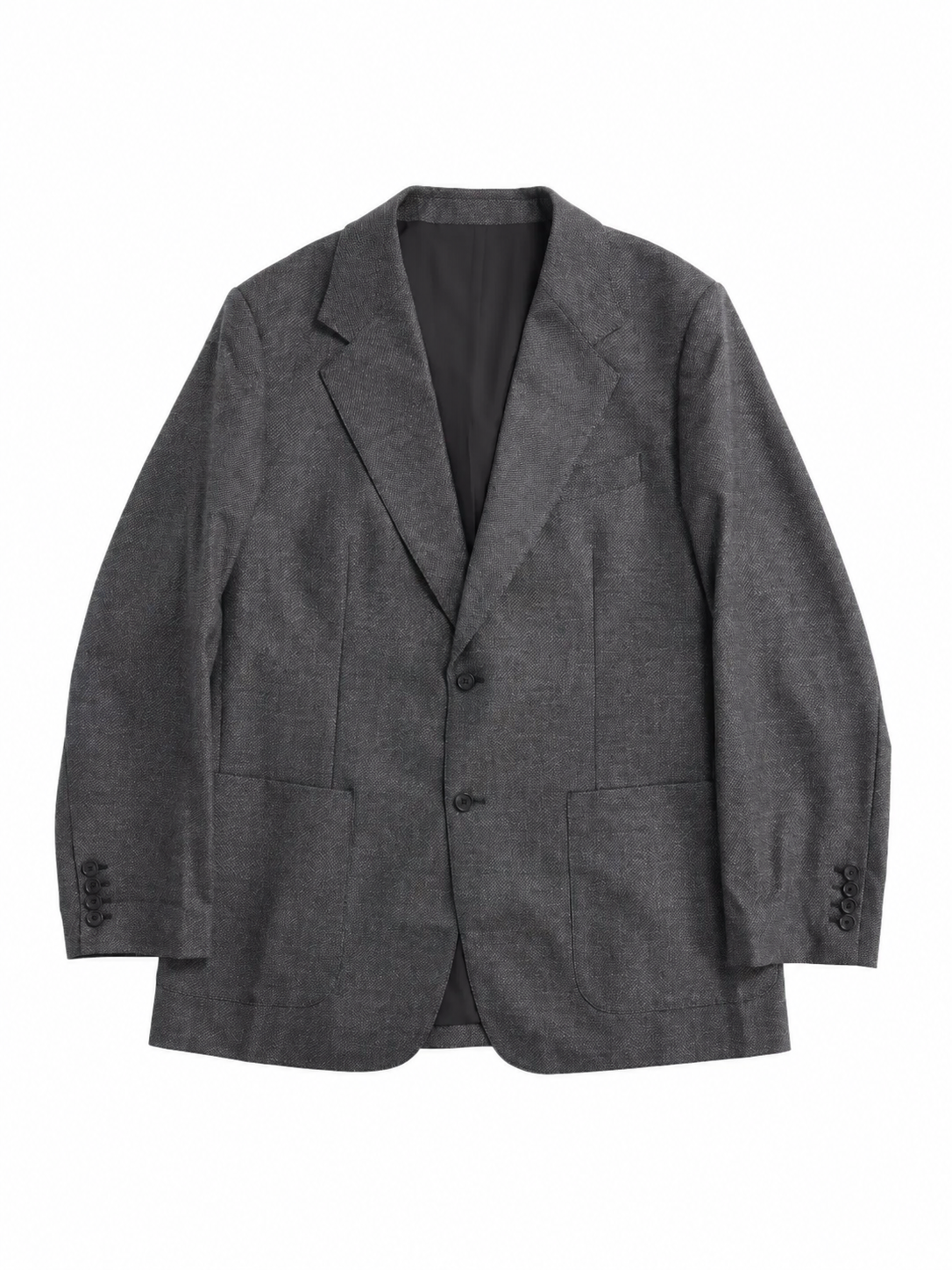Heathered Charcoal Grey Relaxed Blazer